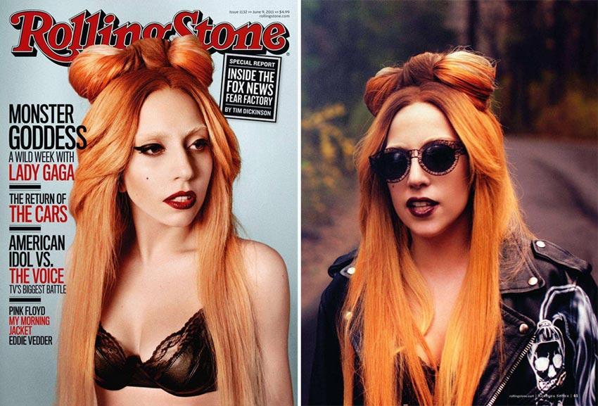 Lady Gaga Rolling Stone cover bow hair