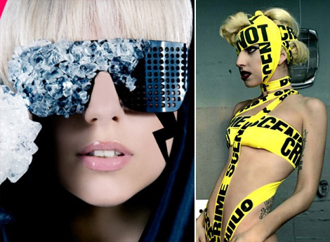 Lady Gaga Shades Yellow Tape Body Wrap