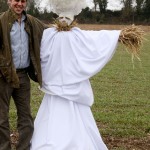 Lady Gaga white BRIT outfit scarecrow