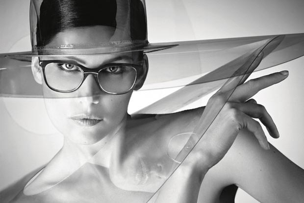 Laetitia Casta Chanel eyeglasses ad campaign