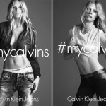 Lara Stone Calvin Klein jeans Fall 2014 ad campaign