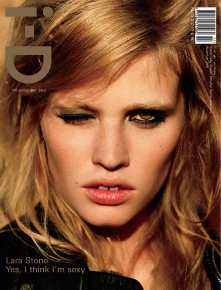 Lara Stone I D magazine November 2008 cover