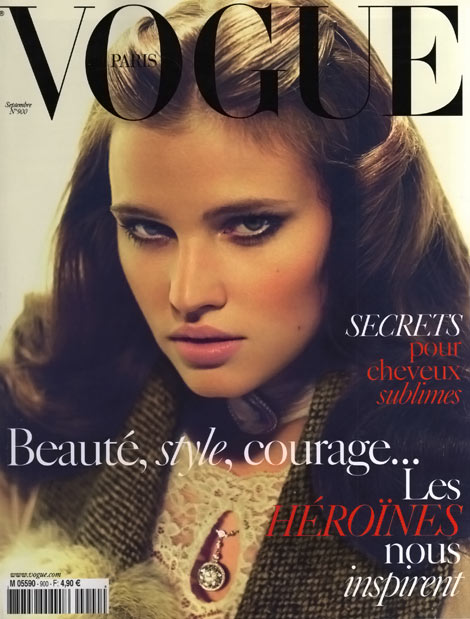 Lara Stone Vogue Paris September 2009 cover