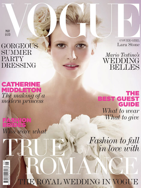 Lara Stone Vogue UK May 2011 cover