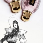 Laura Laine Elle Russia March 2010 drawings YSL perfume