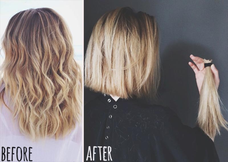 Lauren Conrad new haircut before after
