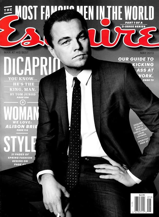 Leonardo di Caprio Great Gatsby Esquire May 2013 cover