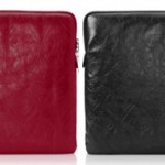 Liberty London embossed leather MacBook sleeve
