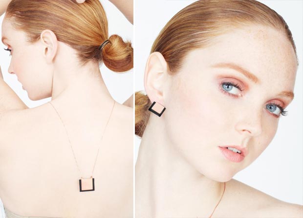 Lily Cole Jewelry rubber earrings necklace