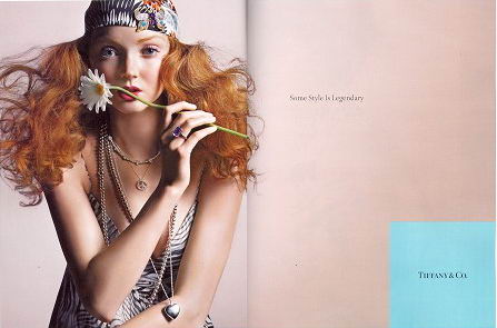 Lily Cole Tiffany Co Ads