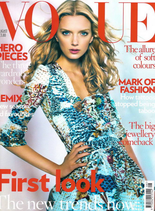 Lily Donaldson UK Vogue August 2008 Cover