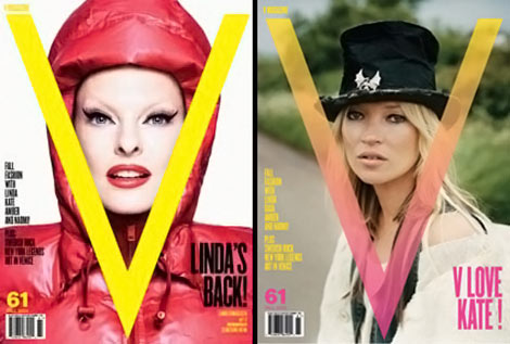 Linda Evangelista And Kate Moss (Also) Cover V Magazine September 2009
