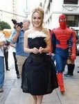 Lindsay Lohan Black Dress Large