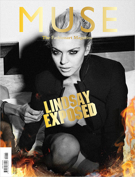 Lindsay Lohan Muse Magazine cover