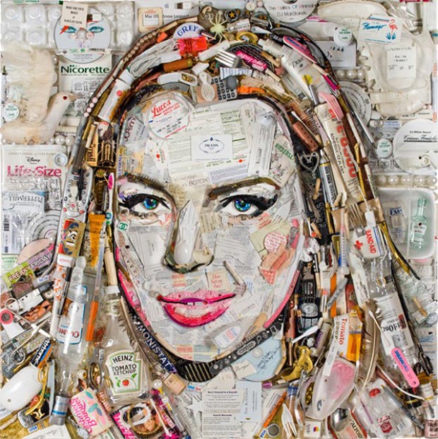 Lindsay Lohan outstanding portrait from trash