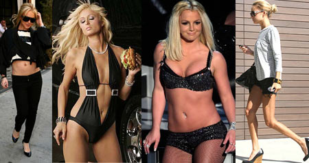 Lindsay Lohan, Paris Hilton, Britney Spears, Nicole Richie