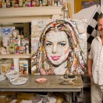 Lindsay Lohan trash portrait by Jason Mecier