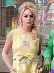 Lindsay Lohan Yellow Dress