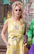 Lindsay Lohan Yellow Dress