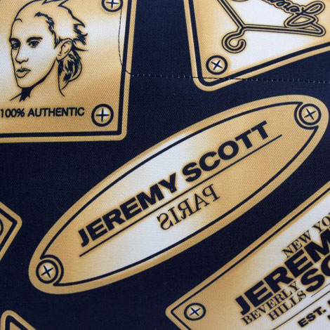 Longchamp Jeremy Scott canvas bag print details
