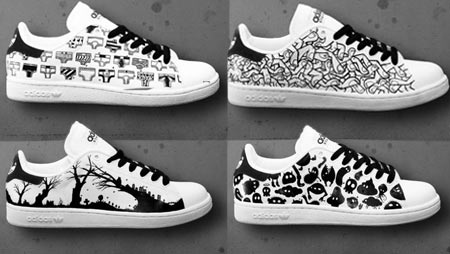 Look Down Hand Painted Stan Smith Adidas