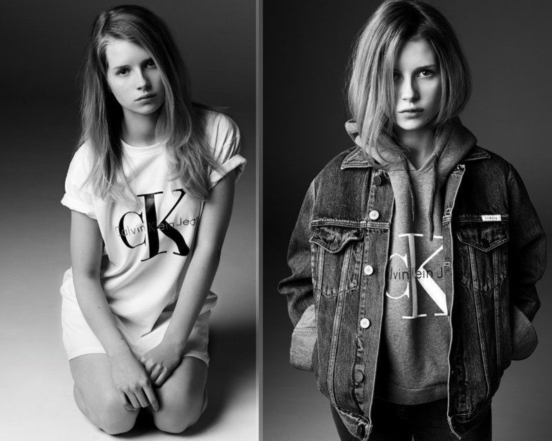 Lottie Moss CK campaign Kate Moss throwback