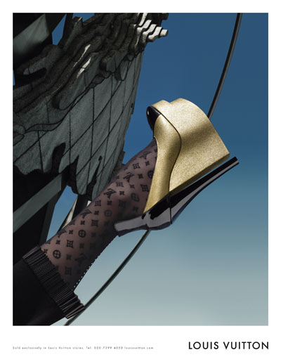Louis Vuitton Fall Winter 2008 2009 Ad Campaign with Eva Herzigova Shoes Detail