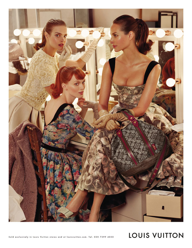 Christy, Karen, Natalia For Louis Vuitton Fall 2010 Ad Campaign