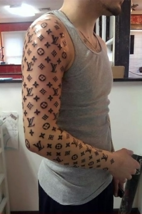 Louis Vuitton tattoo sleeve