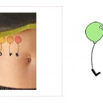 love temporary tattoo balloons