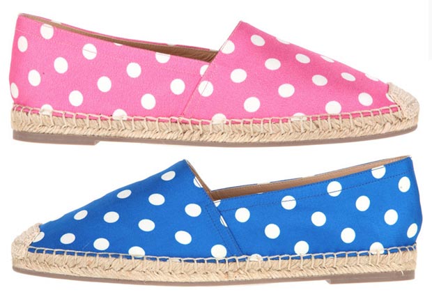 lovely fashionable summer shoes Valentino polka dots espadrilles