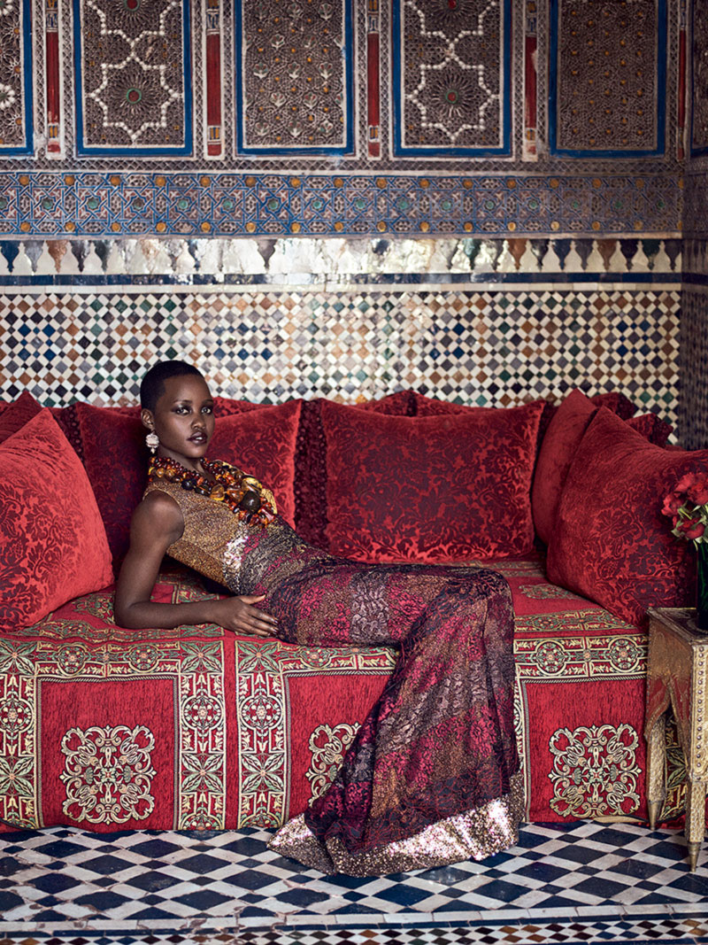 Lupita Nyong O Marrakech photographed for Vogue