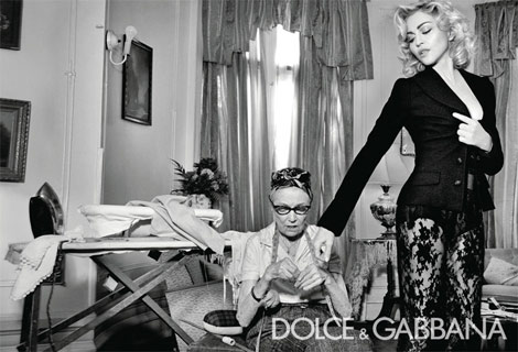 Madonna Dolce Gabbana ad campaign FW 10 11