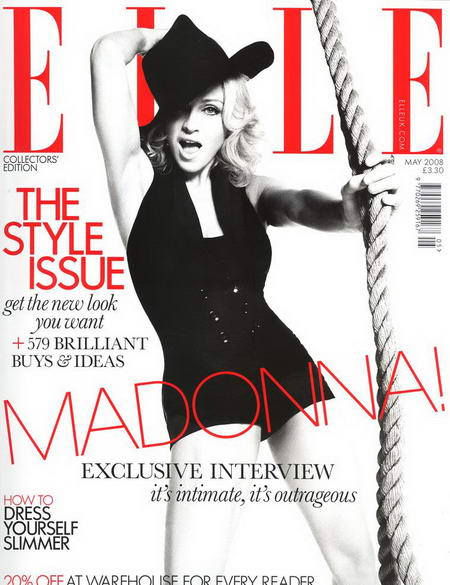Madonna on Elle UK Cover May 2008