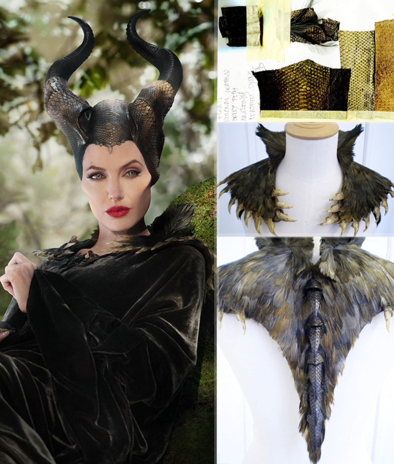 Maleficent Angelina Jolie fantastic collar horns