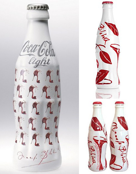 Manolo Blahnik Coca Cola light bottle