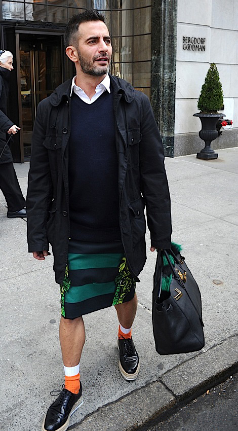 Marc Jacobs Prada shoes skirt Hermes bag
