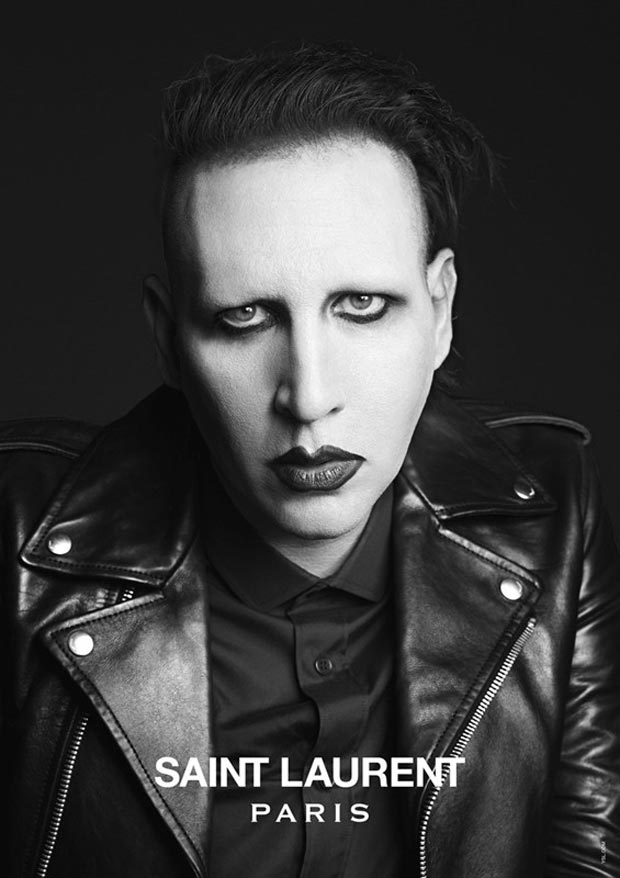 Marilyn Manson Saint Laurent ad campaign Slimane
