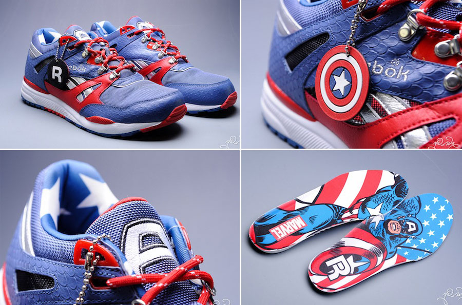 Marvel Reebok sneakers Captain America