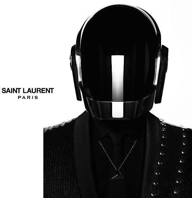 masked fashion Daft Punk Saint Laurent Paris