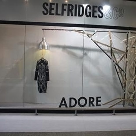 Selfridges Regrets Alexander McQueen Hanging Dress Window