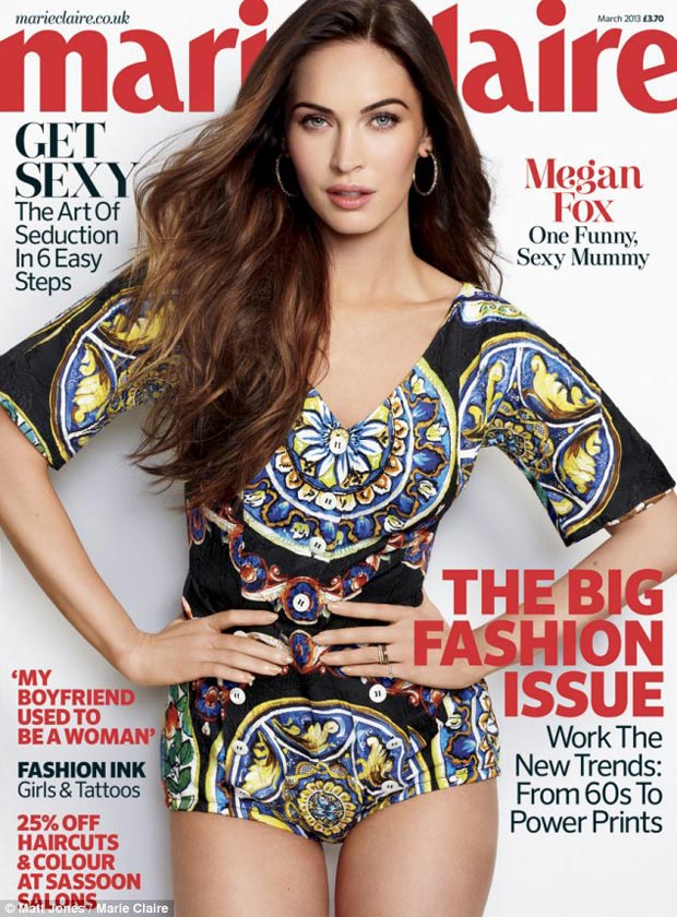 Megan Fox Marie Claire UK March 2013 cover