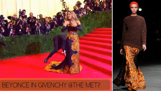 2013 Met Gala Fashion: Beyonce In Givenchy Dress