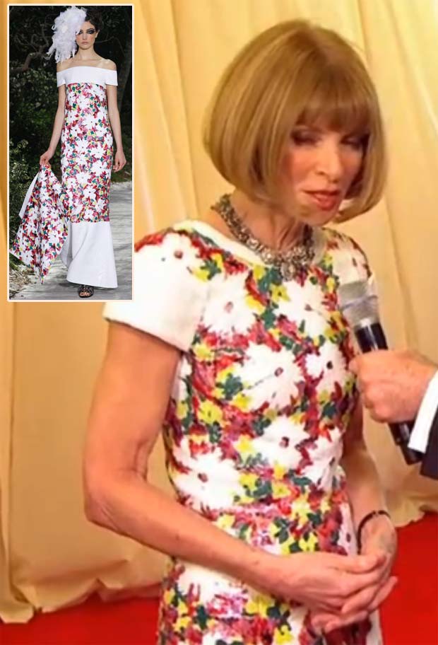 Met Gala 2013 Red Carpet Anna Wintour Chanel Couture