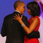 Michelle Obama Inauguration Ball jewelry hair