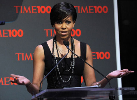 Michelle Obama Time100 Black dress