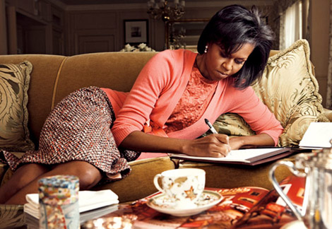 Michelle Obama Vogue US March09 Leibovitz 2