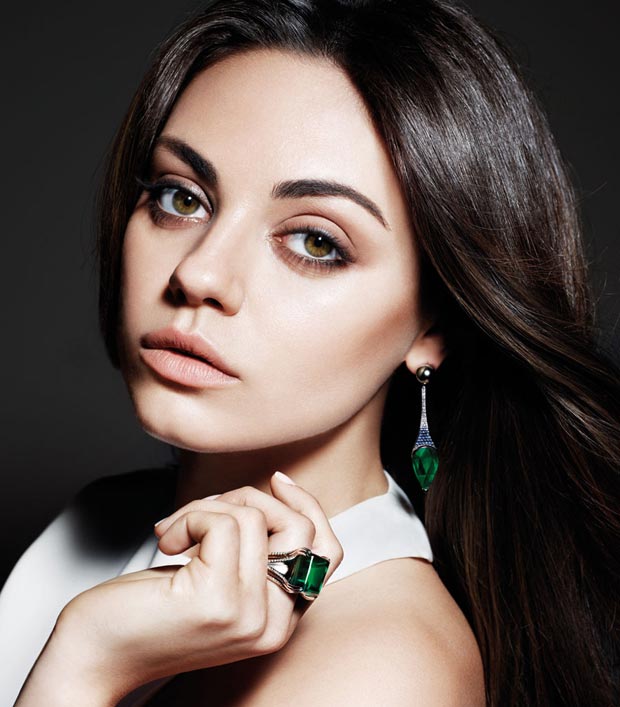 Mila Kunis campaign for Gemfields jewelry