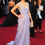 Mila Kunis Elie Saab lavender couture dress 2011 Oscars 2