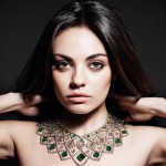 Mila Kunis Gemfields necklace 2013 ad campaign